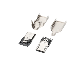 C19021-A MICRO USB 5P焊線三件式